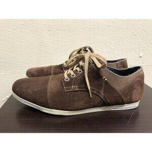 Steve Madden Suede Leather Lace Up Oxfords Brown Shoes Size US 10 EUR 43